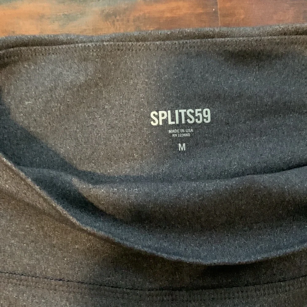 Splits59 Gray Leggings with White Stripe - Picture 3 of 6